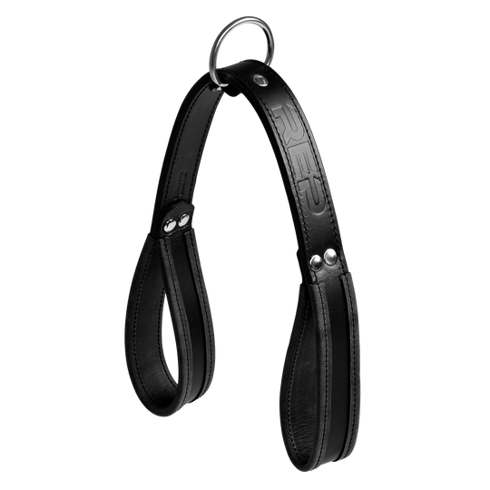 REP Fitness Cable Attachments Black Leather Accessory Strap