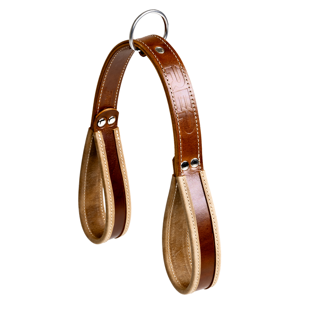 REP Fitness Cable Attachments Brown Leather Accessory Strap