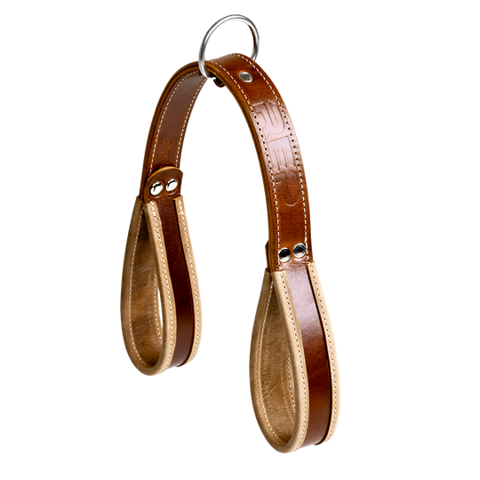 REP Fitness Cable Attachments Brown Leather Accessory Strap