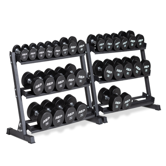 REP Dumbbell Sets 55-75 LB Set Urethane Dumbbell Sets