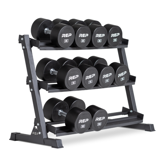REP Dumbbell Sets 80-100 LB Set Urethane Dumbbell Sets