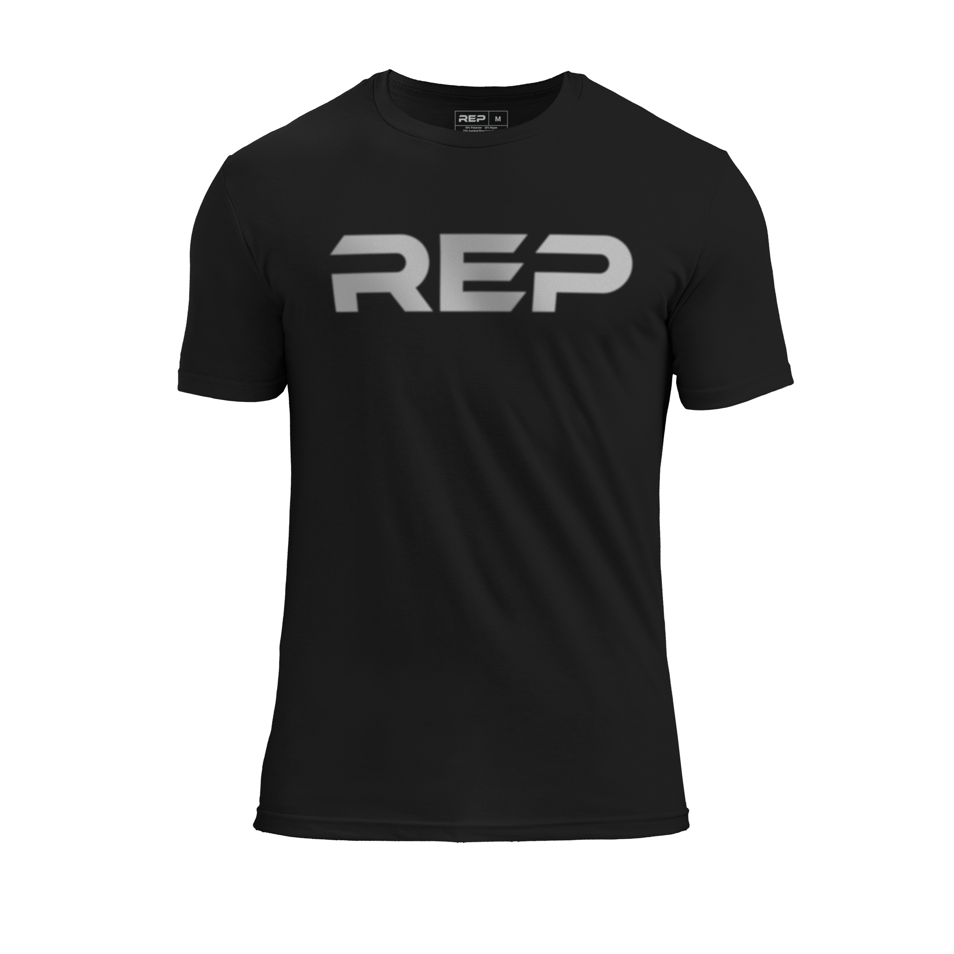 REP Fitness Apparel Black / White / X-Small Men's Daily Driver 2.0 Tri-Blend Crew T-Shirt