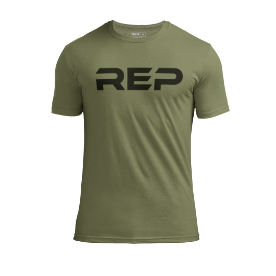 REP Fitness Apparel Olive / Black / X-Small Men's Daily Driver 2.0 Tri-Blend Crew T-Shirt