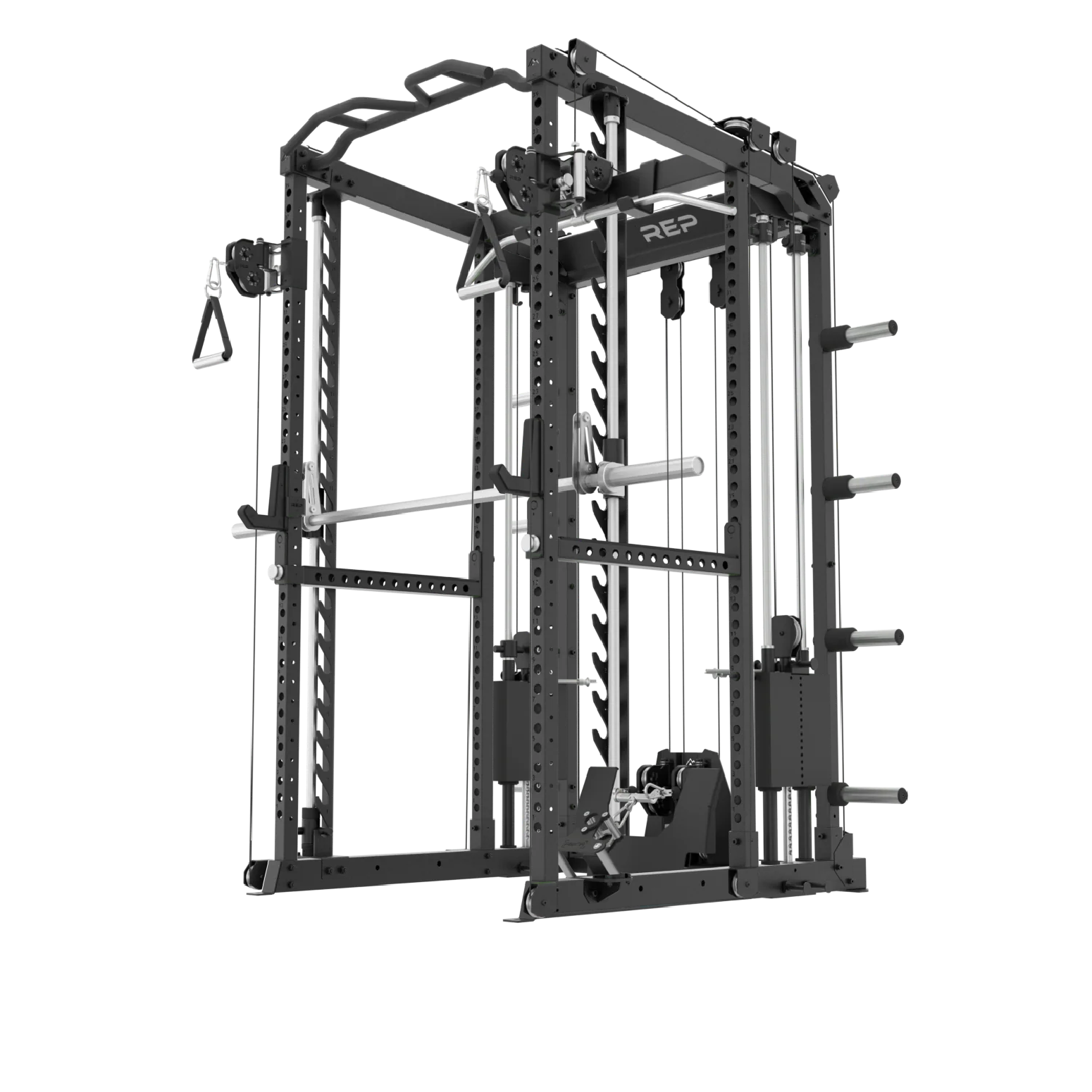 REP Fitness Power Racks Rack + Smith Machine + Cable Attachment / 83" / Metallic Black Altitude Power Rack