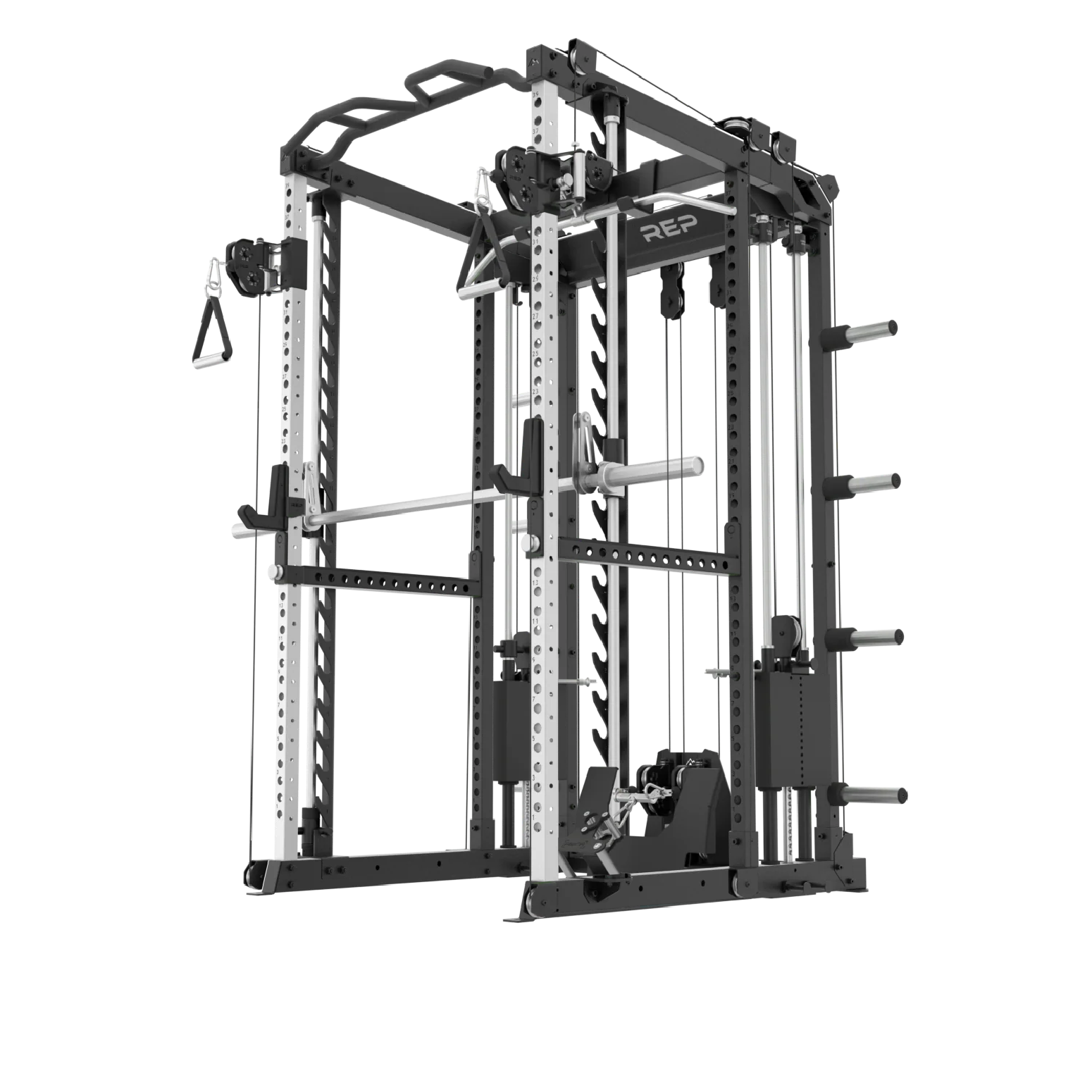 REP Fitness Power Racks Rack + Smith Machine + Cable Attachment / 83" / Stainless Steel Altitude Power Rack