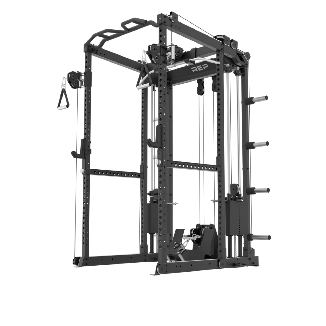 REP Fitness Power Racks Rack + Cable Attachment / 83" / Metallic Black Altitude Power Rack
