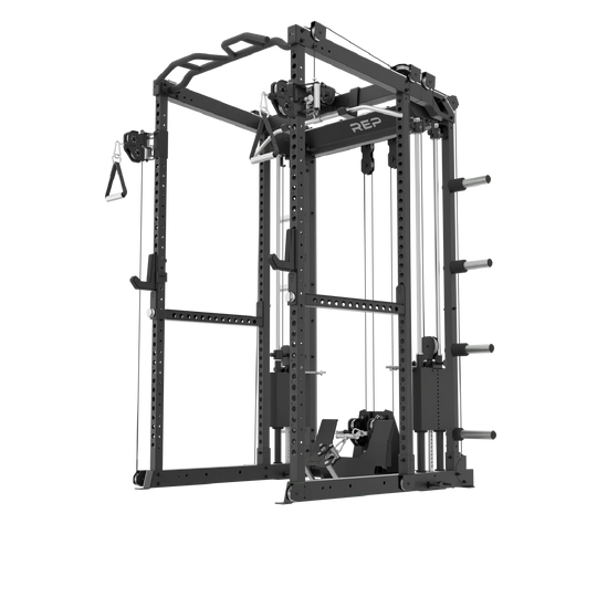 REP Fitness Power Racks Rack + Cable Attachment / 83" / Metallic Black Altitude Power Rack