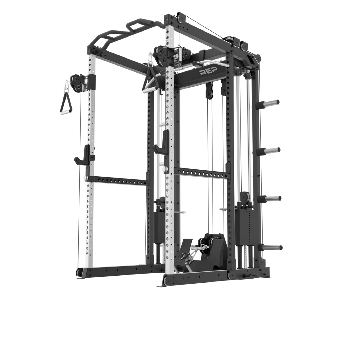 REP Fitness Power Racks Rack + Cable Attachment / 83" / Stainless Steel Altitude Power Rack