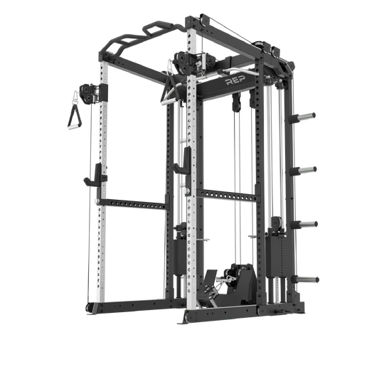 REP Fitness Power Racks Rack + Cable Attachment / 83" / Stainless Steel Altitude Power Rack