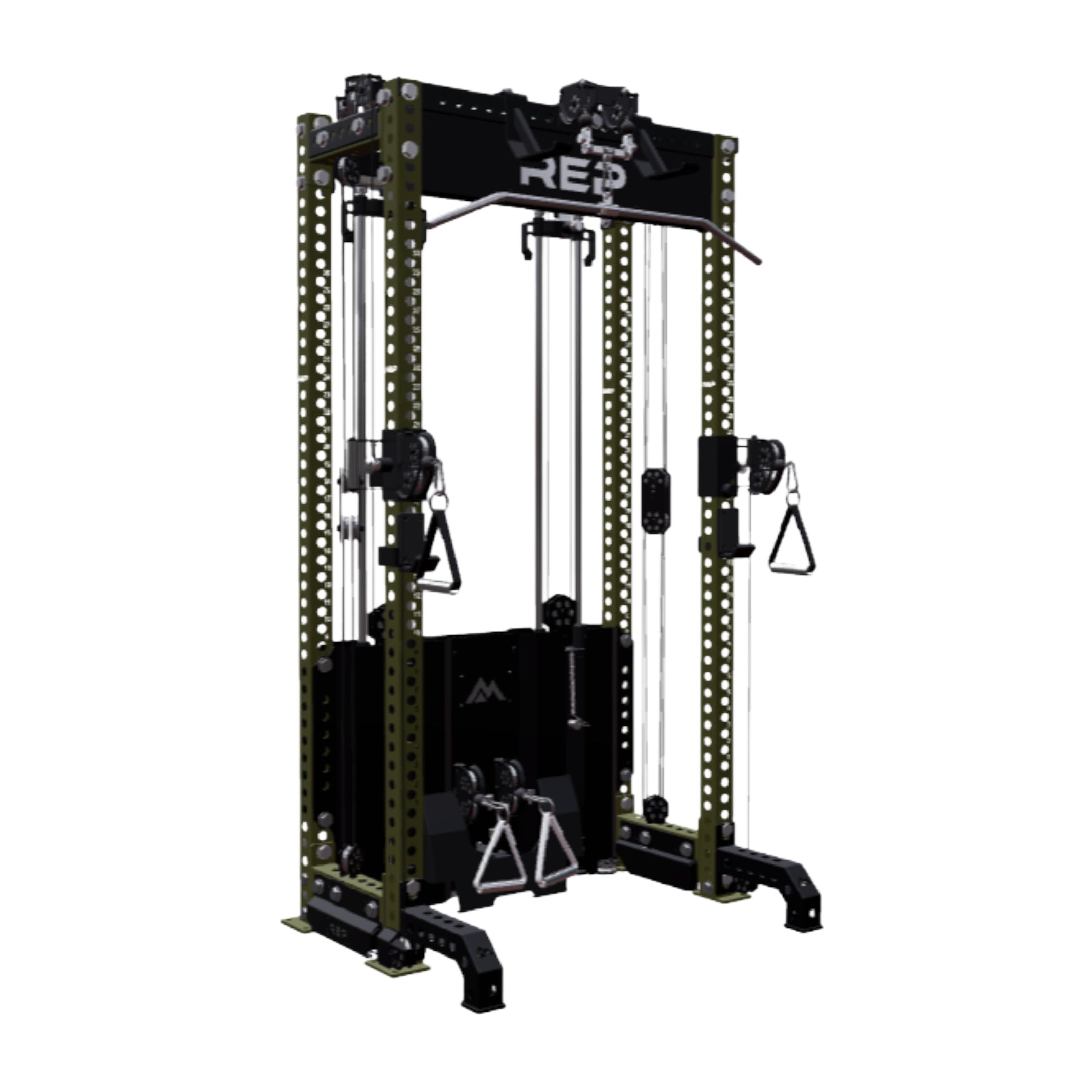 REP Fitness All-In-Ones 4-Post / 80" + 16" / Army Green Ares 2.0 Builder