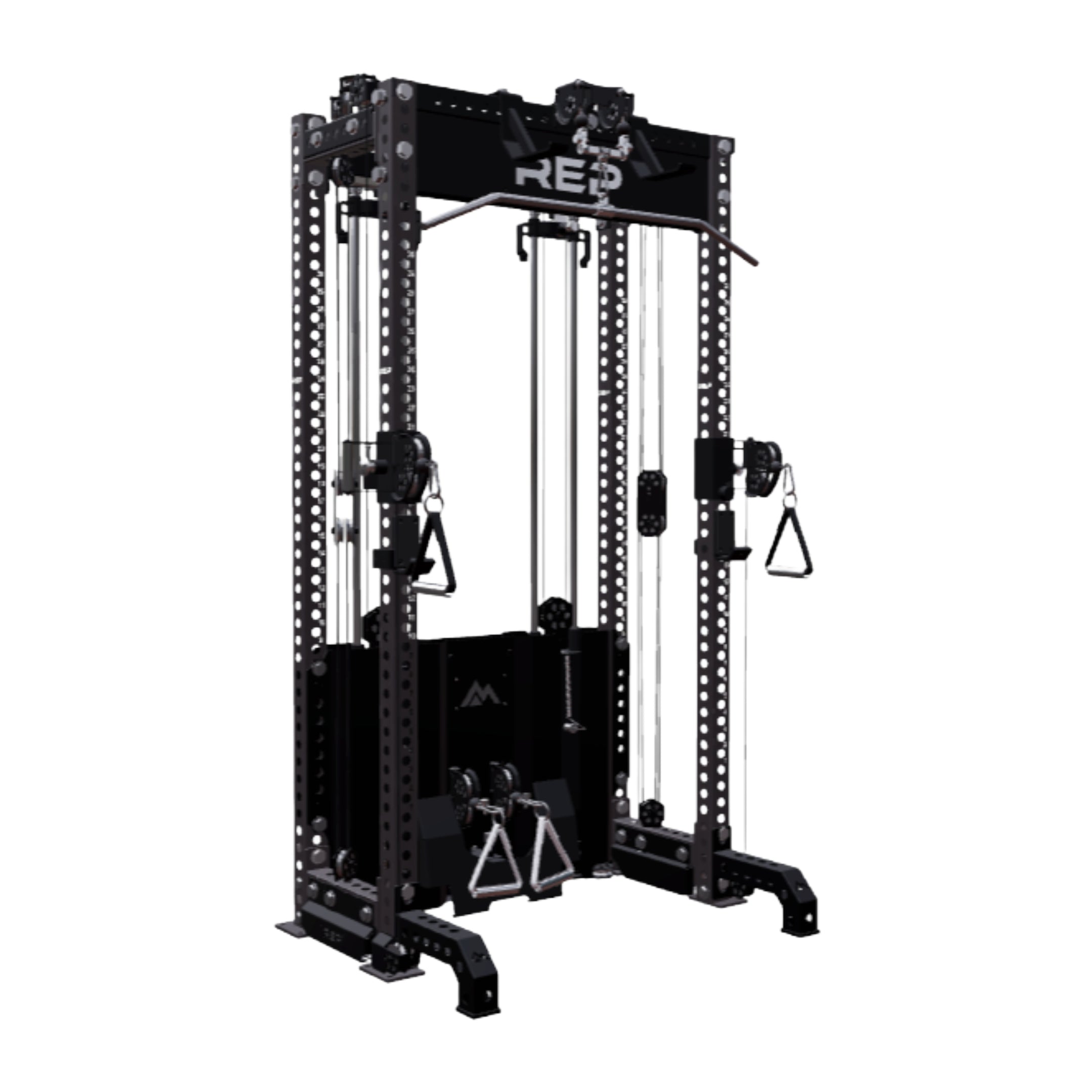 REP Fitness All-In-Ones 4-Post / 80" + 16" / Matte Black Ares 2.0 Builder