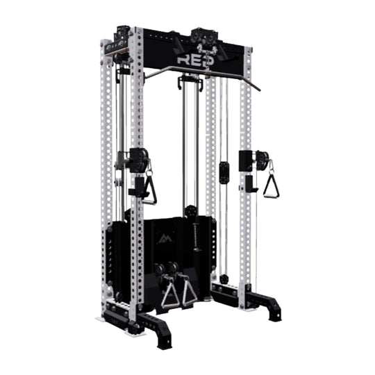 REP Fitness All-In-Ones 4-Post / 80" + 16" / White Ares 2.0 Builder