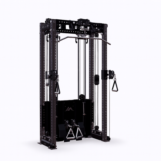 REP Fitness Functional Trainers 80" Matte Black / 4-Post / 16" Ares 2.0 Builder