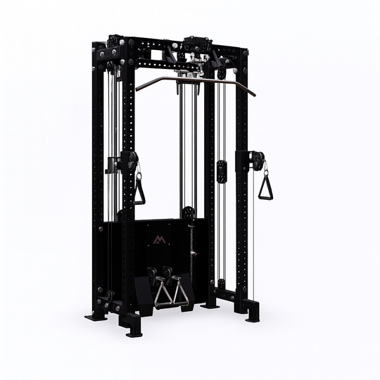 REP Fitness Functional Trainers 80" Metallic Black / 4-Post / 16" Ares 2.0 Builder