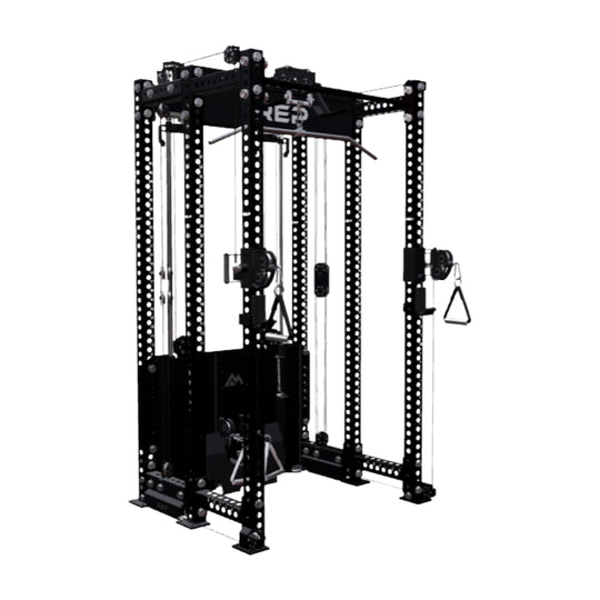 REP Fitness All-In-Ones 6-Post / 80" + 16" / Metallic Black Ares 2.0 Builder