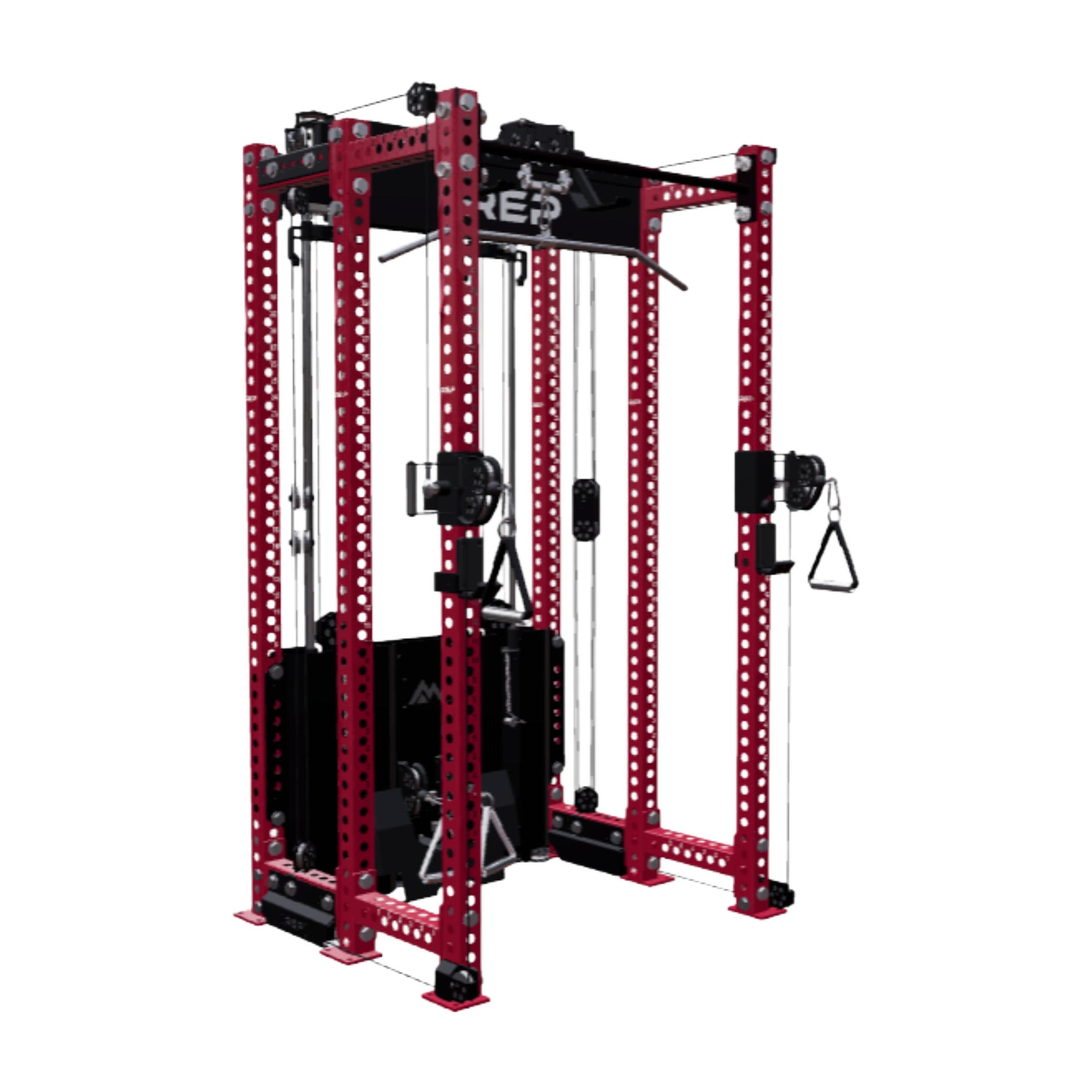 REP Fitness All-In-Ones 6-Post / 80" + 16" / Red Ares 2.0 Builder