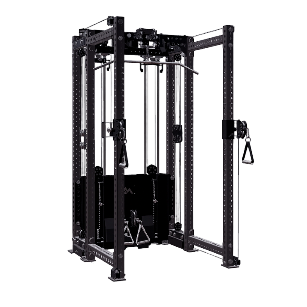 REP Fitness Functional Trainers 80" Matte Black / 6-Post / 16" Ares 2.0 Builder