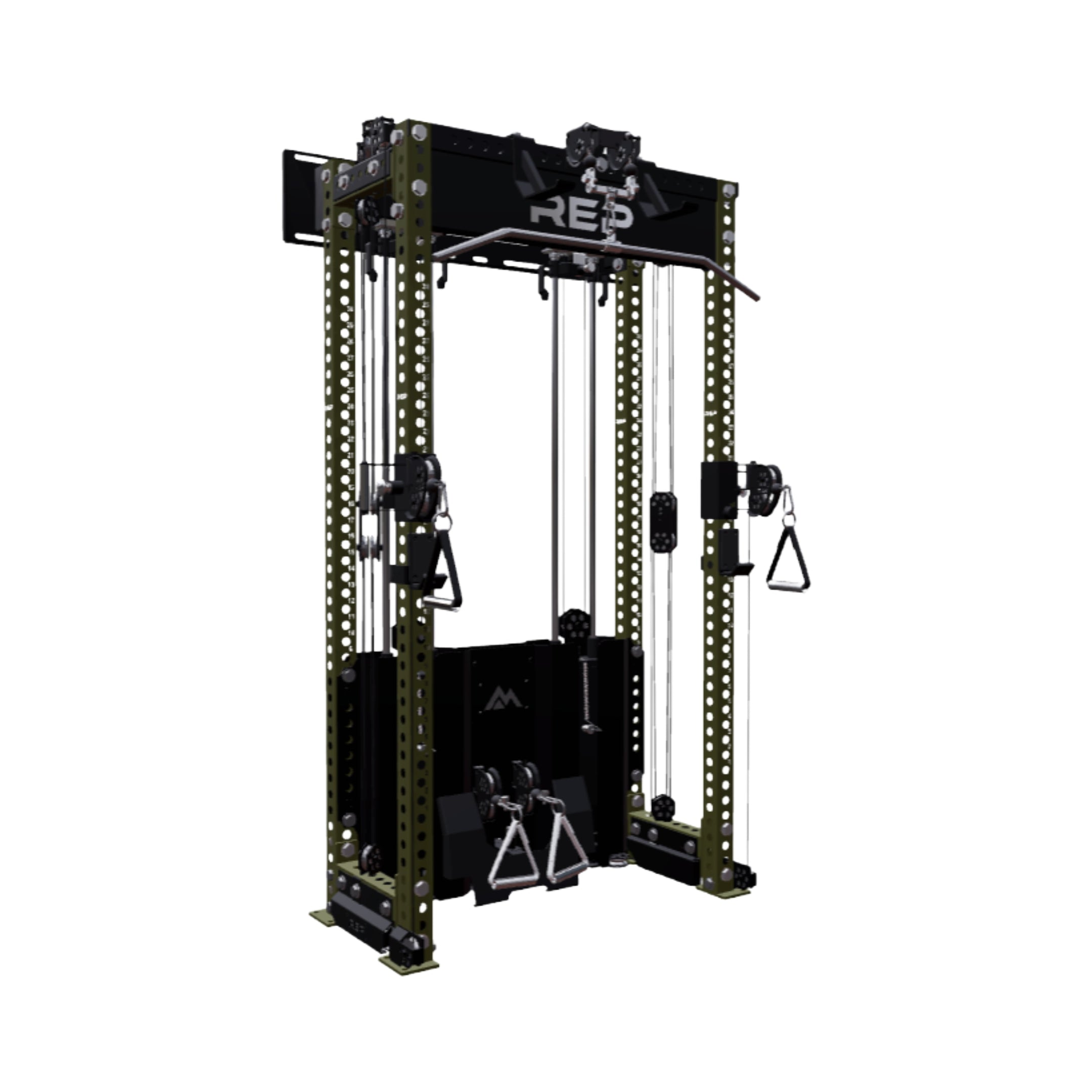 REP Fitness All-In-Ones 80" / Army Green Ares 2.0 Wall-Mounted Builder