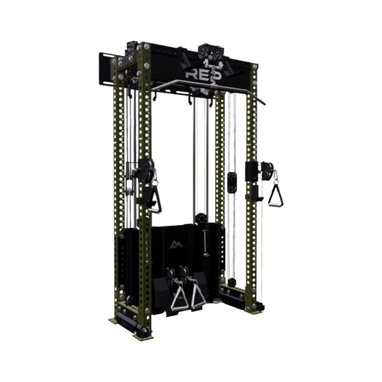 REP Fitness All-In-Ones 80" / Army Green Ares 2.0 Wall-Mounted Builder