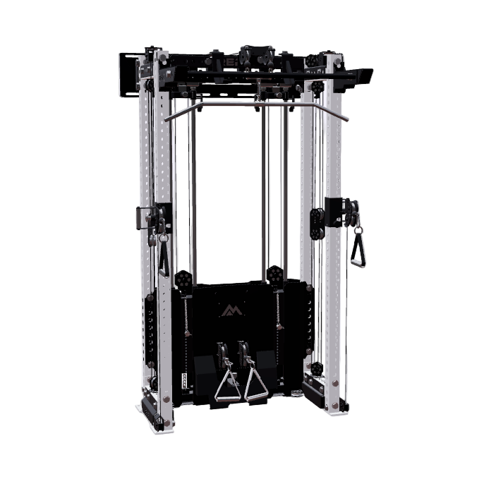 REP Fitness Functional Trainers 80" / White Ares 2.0 Wall-Mounted Builder