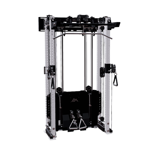 REP Fitness Functional Trainers 80" / White Ares 2.0 Wall-Mounted Builder