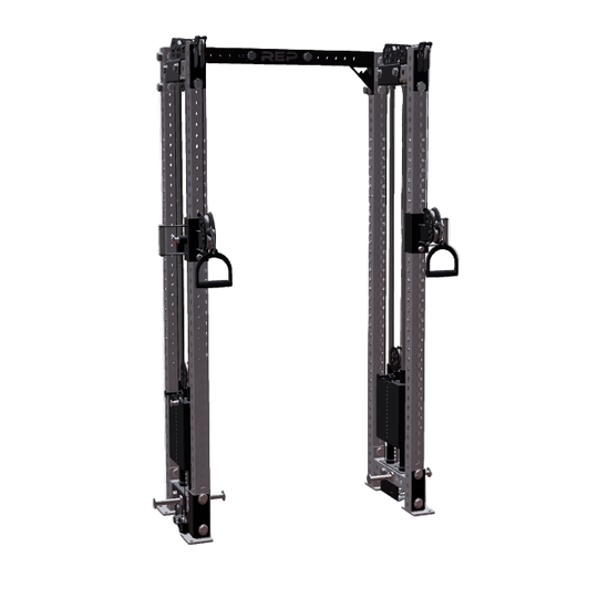REP Fitness Functional Trainers 4-Post / 80" + 16" / Clear Coat Athena Side-Mount Functional Trainer Builder