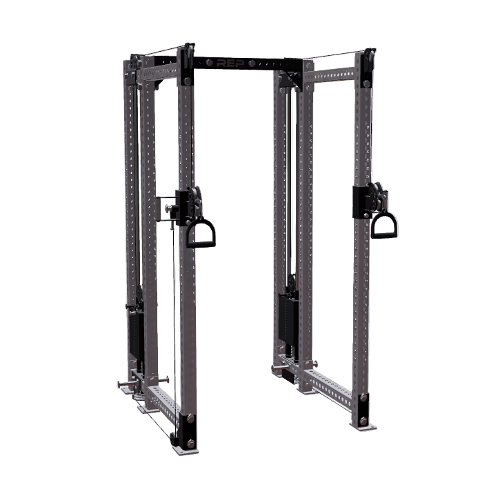 REP Fitness Functional Trainers 6-Post / 80" + 16" / Clear Coat Athena Side-Mount Functional Trainer Builder