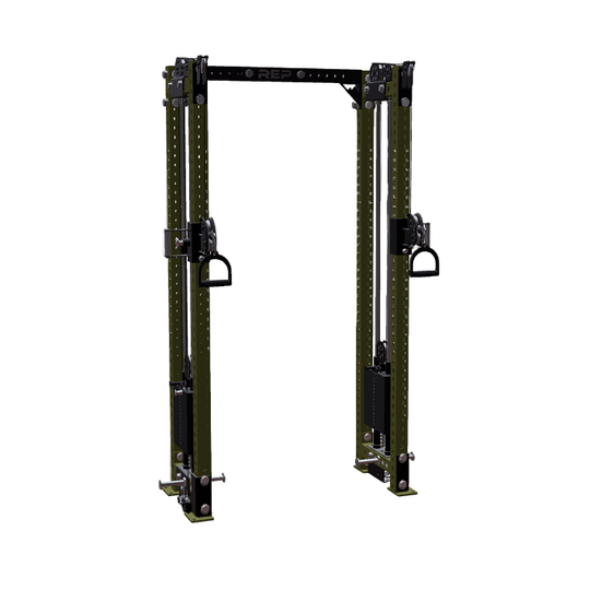 REP Fitness Functional Trainers 4-Post / 80" + 16" / Army Green Athena Side-Mount Functional Trainer Builder