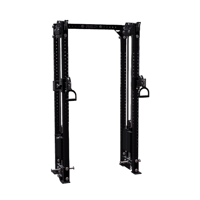 REP Fitness Functional Trainers 4-Post / 80" + 16" / Metallic Black Athena Side-Mount Functional Trainer Builder