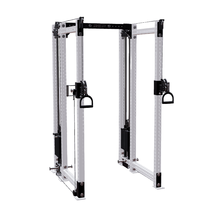 REP Fitness Functional Trainers 6-Post / 80" + 16" / White Athena Side-Mount Functional Trainer Builder