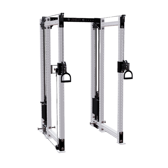 REP Fitness Functional Trainers 6-Post / 80" + 16" / White Athena Side-Mount Functional Trainer Builder
