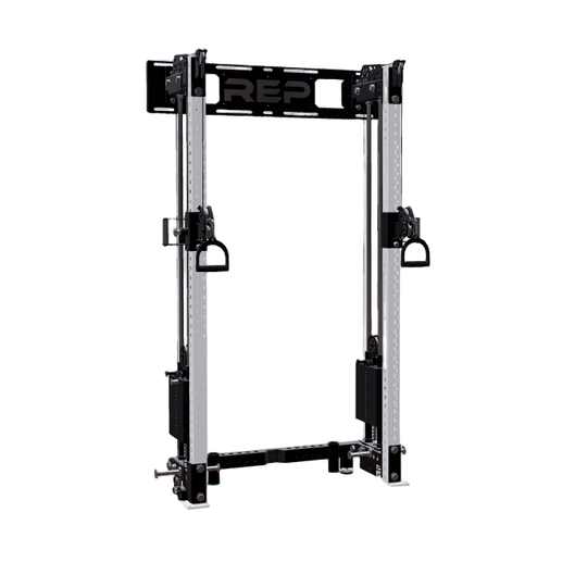 REP Fitness Functional Trainers 80" / White Athena Wall-Mounted Builder