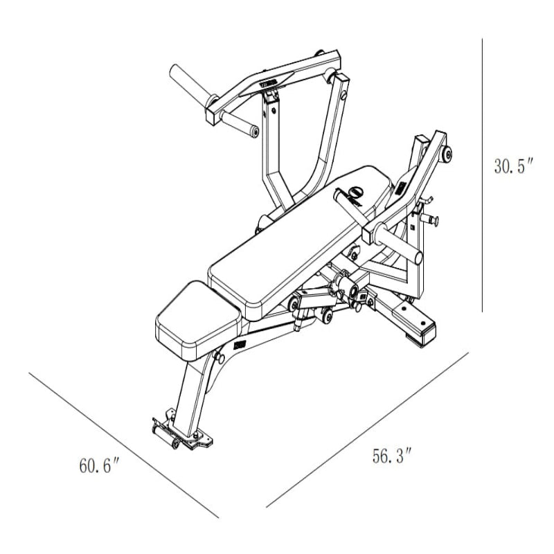 WideBodyBench Bench Attachments Chest Press Attachment 2.0