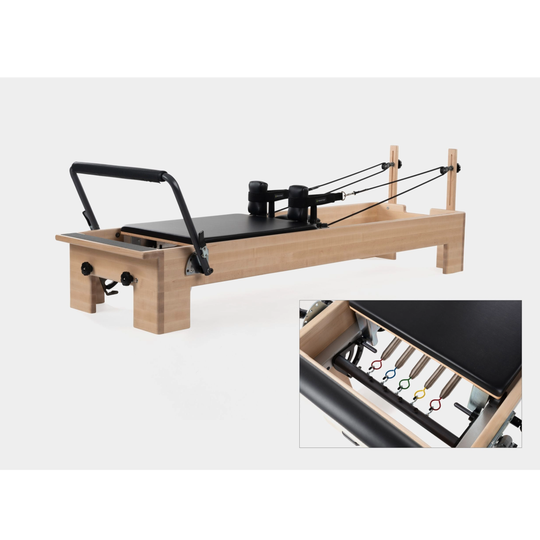 Balanced Body Reformers Black / XSR Footbar - Revo Springbar Studio Reformer