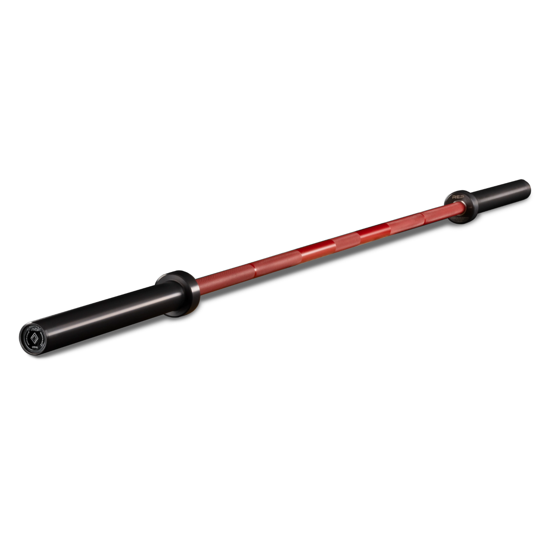 REP Fitness Barbells Red Cerakote Black Diamond Power Bar - 20 KG