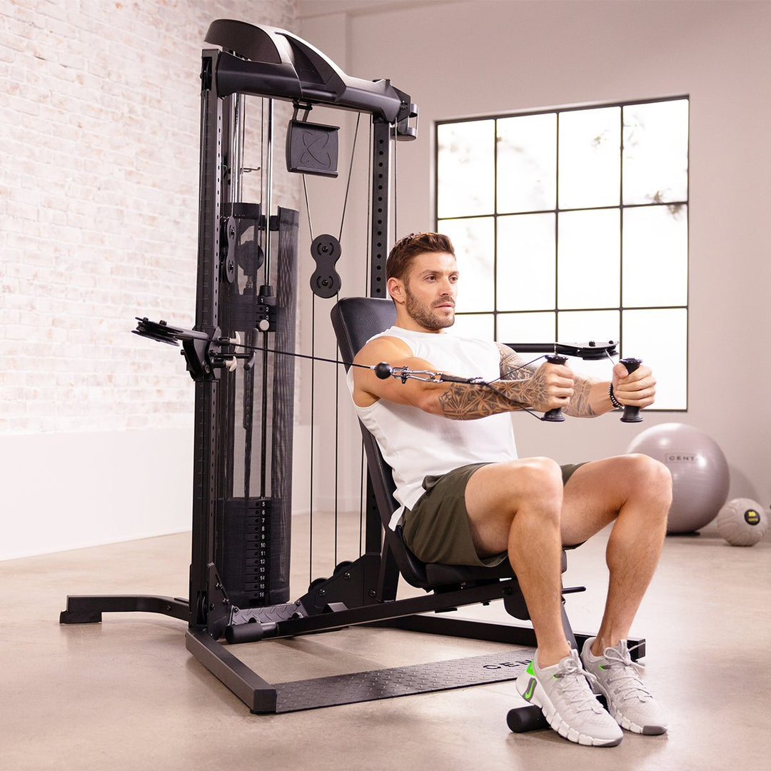 Centr Functional Trainers Home Gym + Folding Bench Bundle