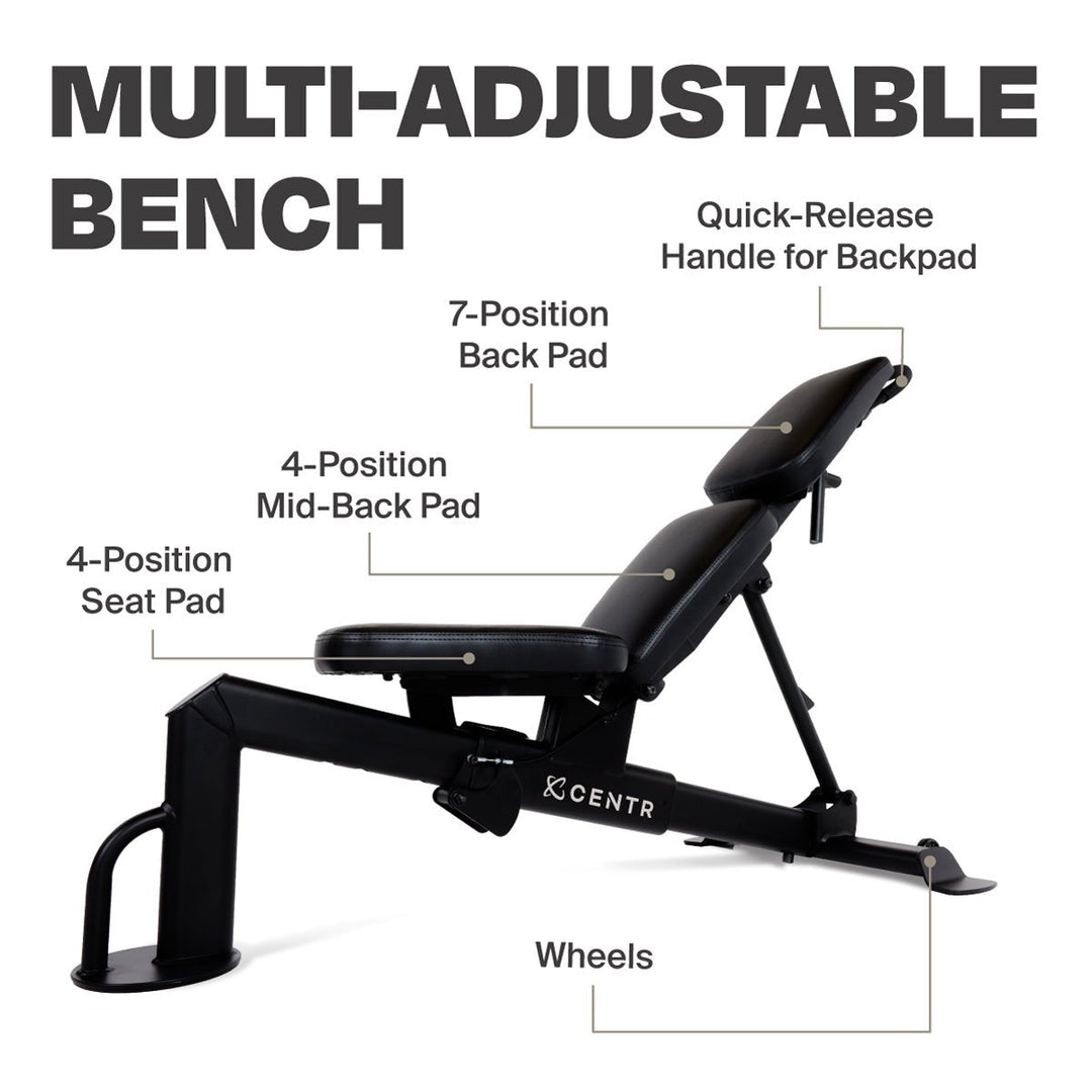 Centr Benches Multi-Adjustable FID Workout Bench