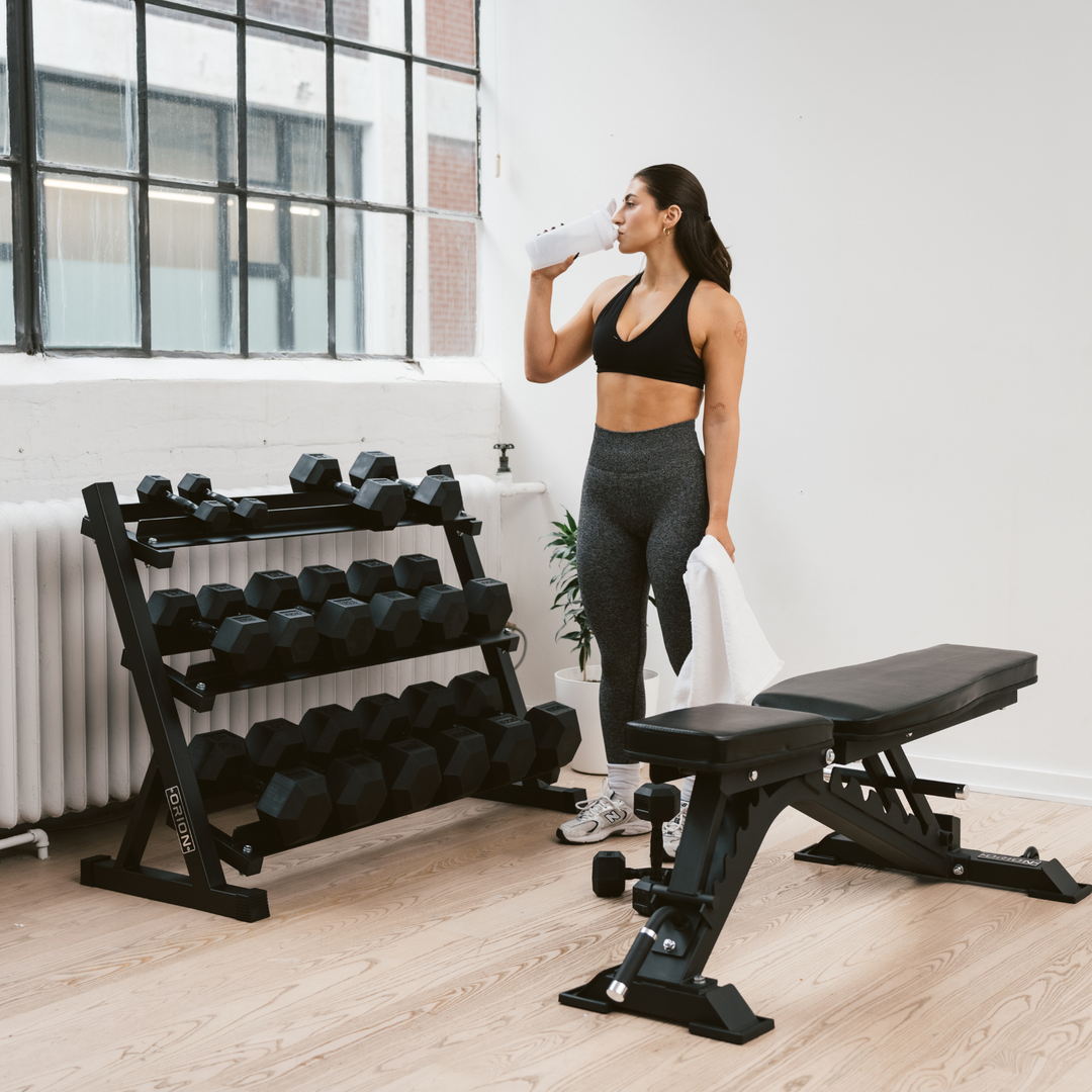 Orion Dumbbells Rubber Hex Dumbbells