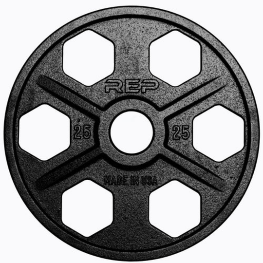 REP Fitness Weight Plates 25 LB Equalizer Iron Plates (Pair)