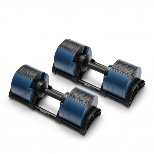 NÜOBELL Adjustable Dumbbells Blue + Black 550 Adjustable Dumbbell Set