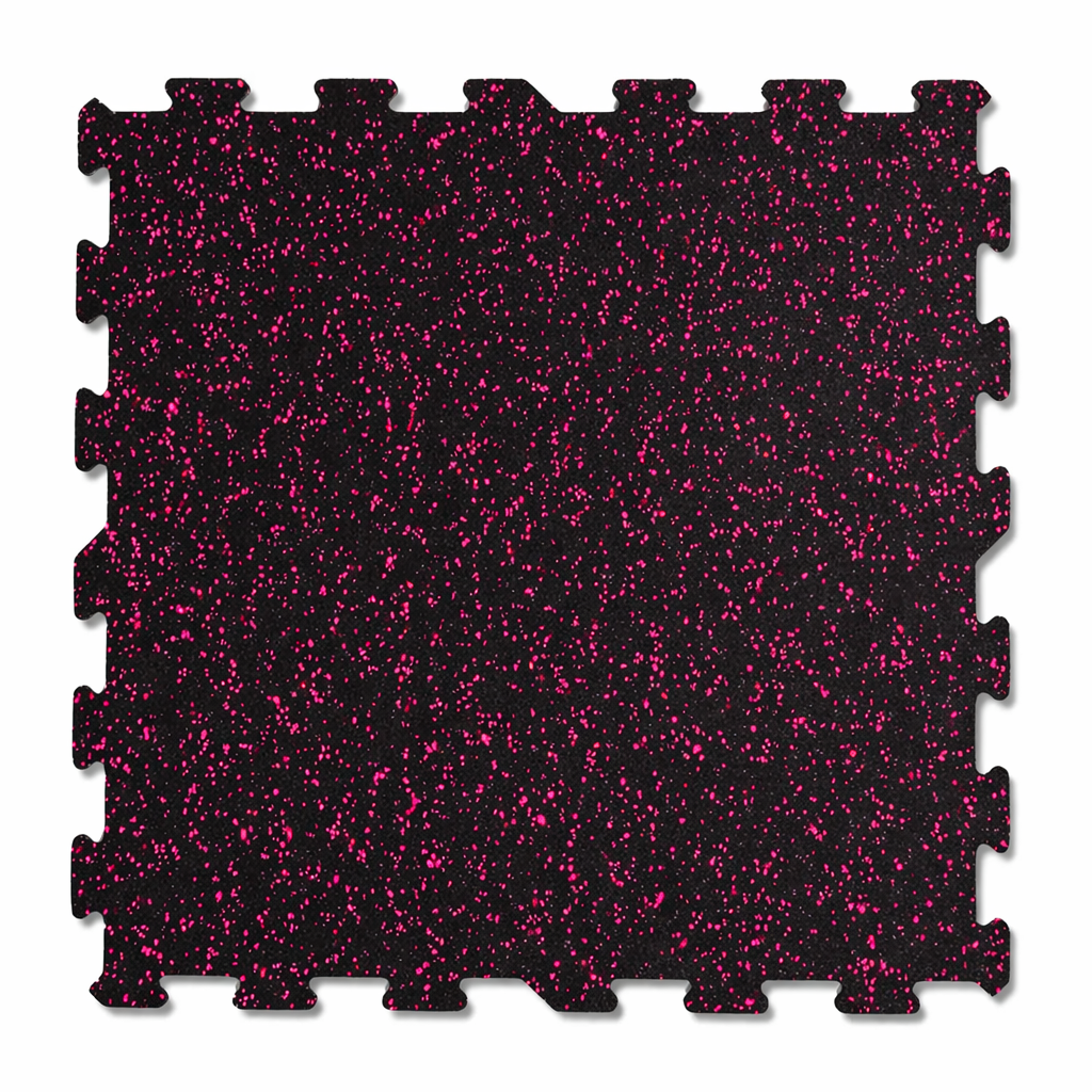 Orion Flooring 8mm / Pink Interlocking Rubber Tiles