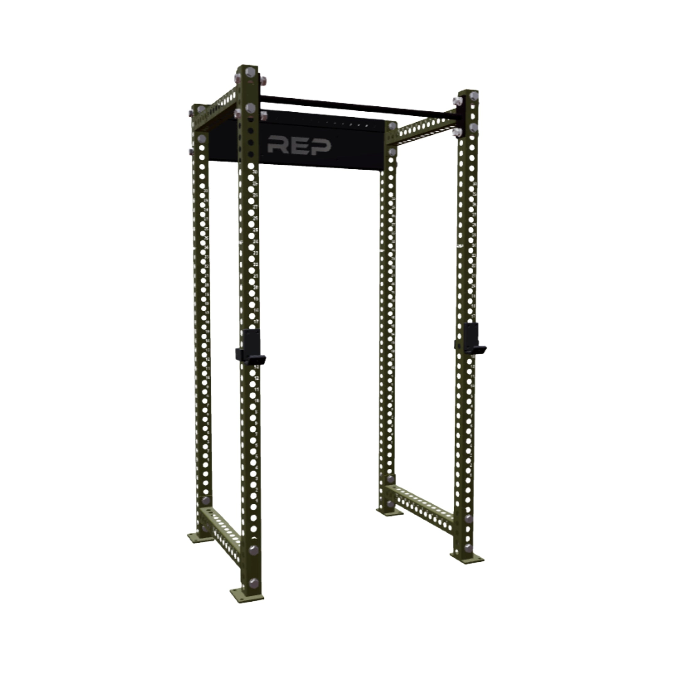 REP Fitness Power Racks 80" / Army Green / 16" PR-5000 Rack Builder