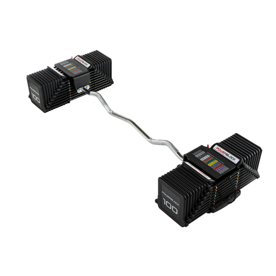 PowerBlock Pro 100 EZ Curl Bar Pro 100 Barbells
