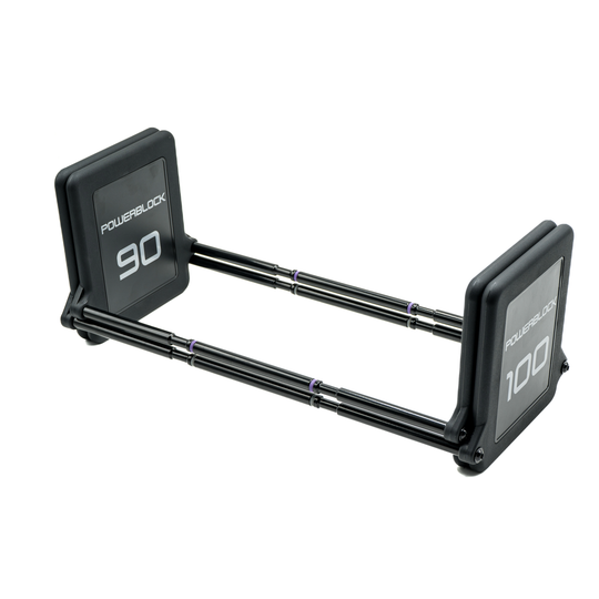 PowerBlock Adjustable Dumbbells Stage 4 - 80lb to 100lb Pro 100 EXP Dumbbell Set