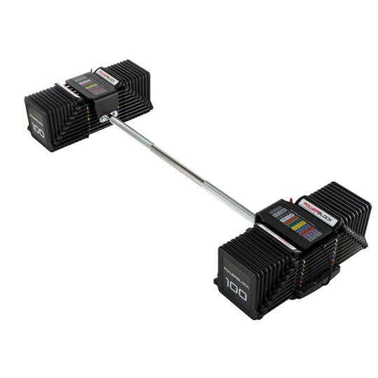 PowerBlock Pro 100 Straight Bar Pro 100 Barbells