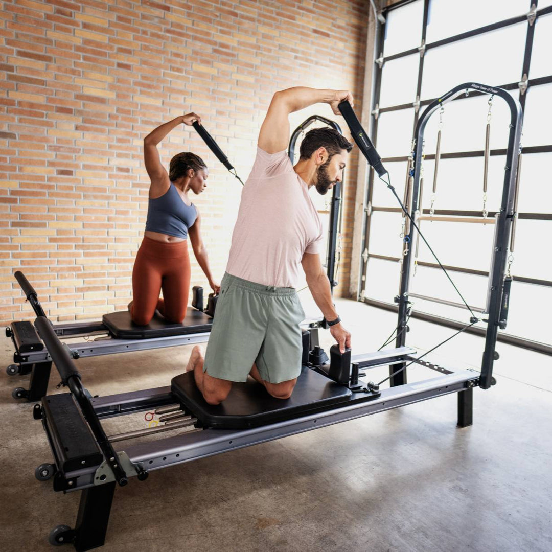 Balanced Body Reformers Black Allegro Nextgen Reformer with Tower and Mat