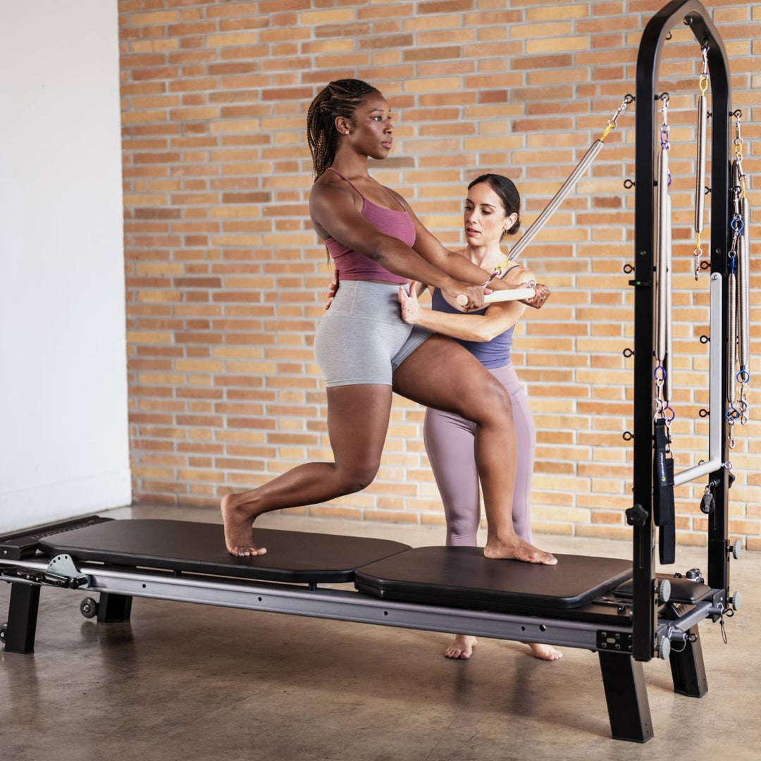 Balanced Body Reformers Black Allegro Nextgen Reformer with Tower and Mat