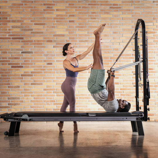Balanced Body Reformers Black Allegro Nextgen Reformer with Tower and Mat