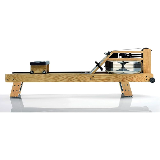 WaterRower Rowing Machines Floor Model - S4 Rowing Machine with HiRise Adapter Kit + Tablet Arm (Oak)