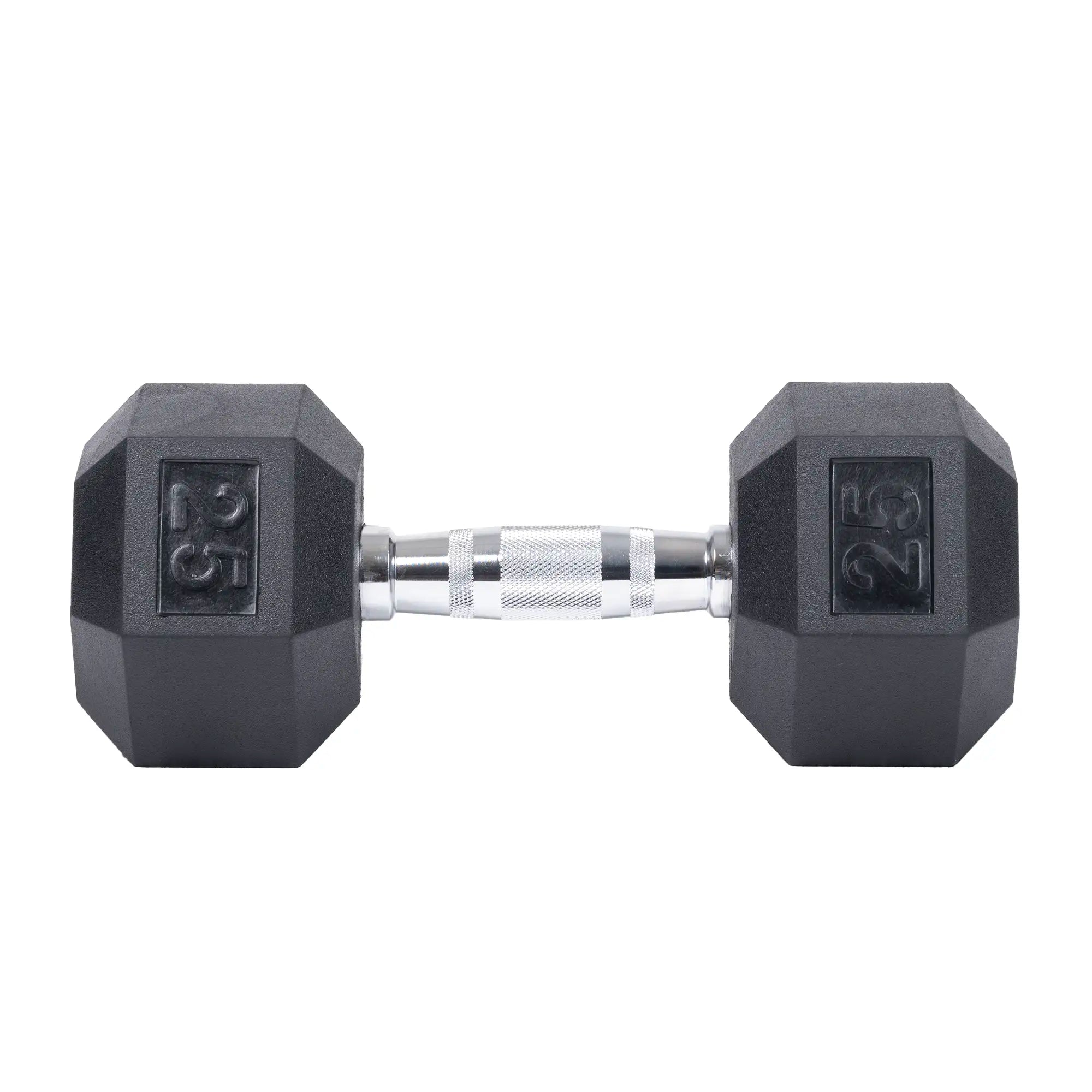 Manubrio Esagonale In Gomma 60 Lbs (27 Kg) – Singolo – Attrezzatura Fitness Nuova